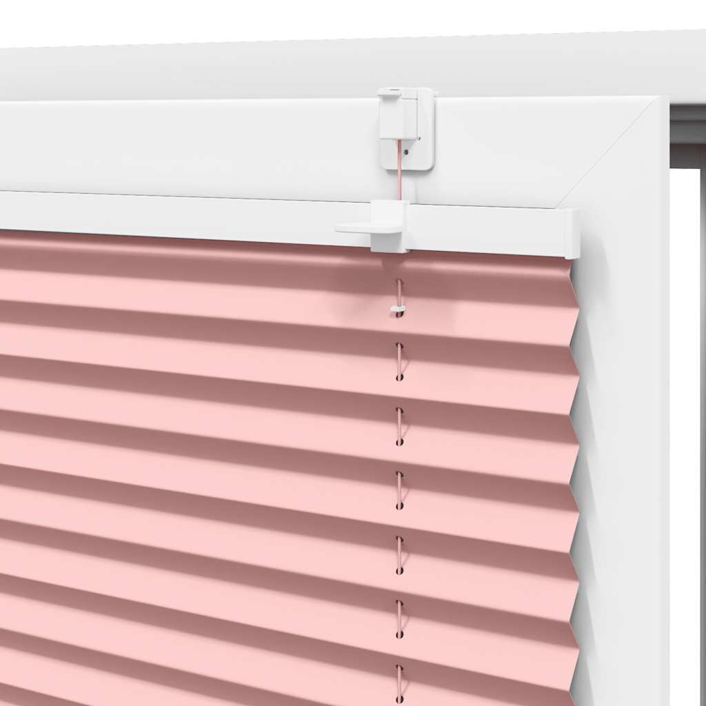 Plissé rolgordijn 95x200 cm stofbreedte 94,4 cm polyester roze