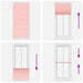 Plissé rolgordijn 100x200 cm stofbreedte 99,4cm polyester roze