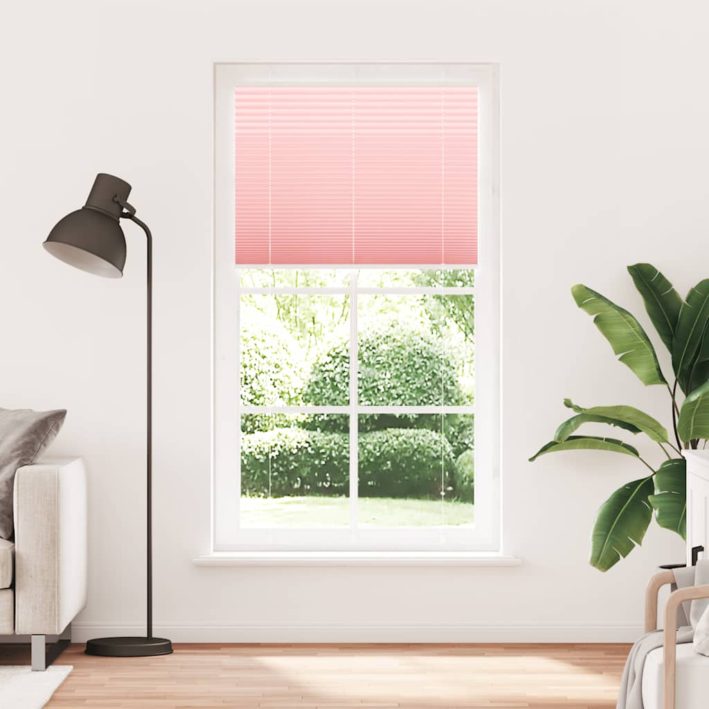 Plissé rolgordijn 105x200cm stofbreedte 104,4cm polyester roze