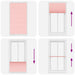 Plissé rolgordijn 105x200cm stofbreedte 104,4cm polyester roze