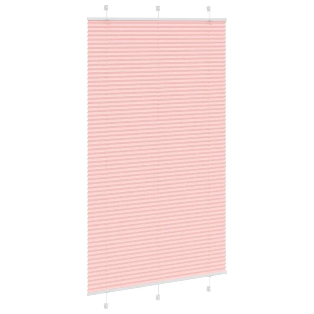 Plissé rolgordijn 120x200cm stofbreedte 119,4cm polyester roze