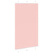 Plissé rolgordijn 120x200cm stofbreedte 119,4cm polyester roze