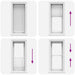 Plissé rolgordijn 60x100 cm stofbreedte 59,4 cm polyester wit