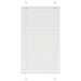 Plissé rolgordijn 80x100 cm stofbreedte 79,4 cm polyester wit