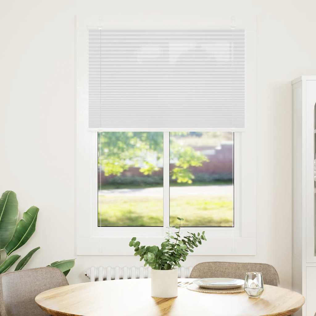 Plissé rolgordijn 95x100 cm stofbreedte 94,4 cm polyester wit