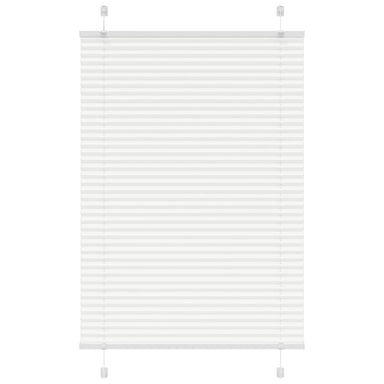 Plissé rolgordijn 100x100 cm stofbreedte 99,4cm polyester wit