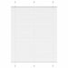 Plissé rolgordijn 105x100cm stofbreedte 104,4cm polyester wit