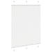 Plissé rolgordijn 110x100cm stofbreedte 109,4cm polyester wit