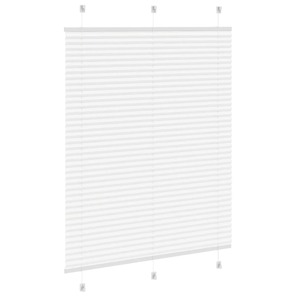 Plissé rolgordijn 110x100cm stofbreedte 109,4cm polyester wit