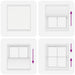 Plissé rolgordijn 115x100cm stofbreedte 114,4cm polyester wit