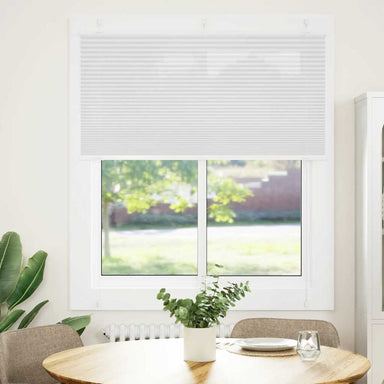 Plissé rolgordijn 120x100cm stofbreedte 119,4cm polyester wit