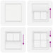 Plissé rolgordijn 120x100cm stofbreedte 119,4cm polyester wit