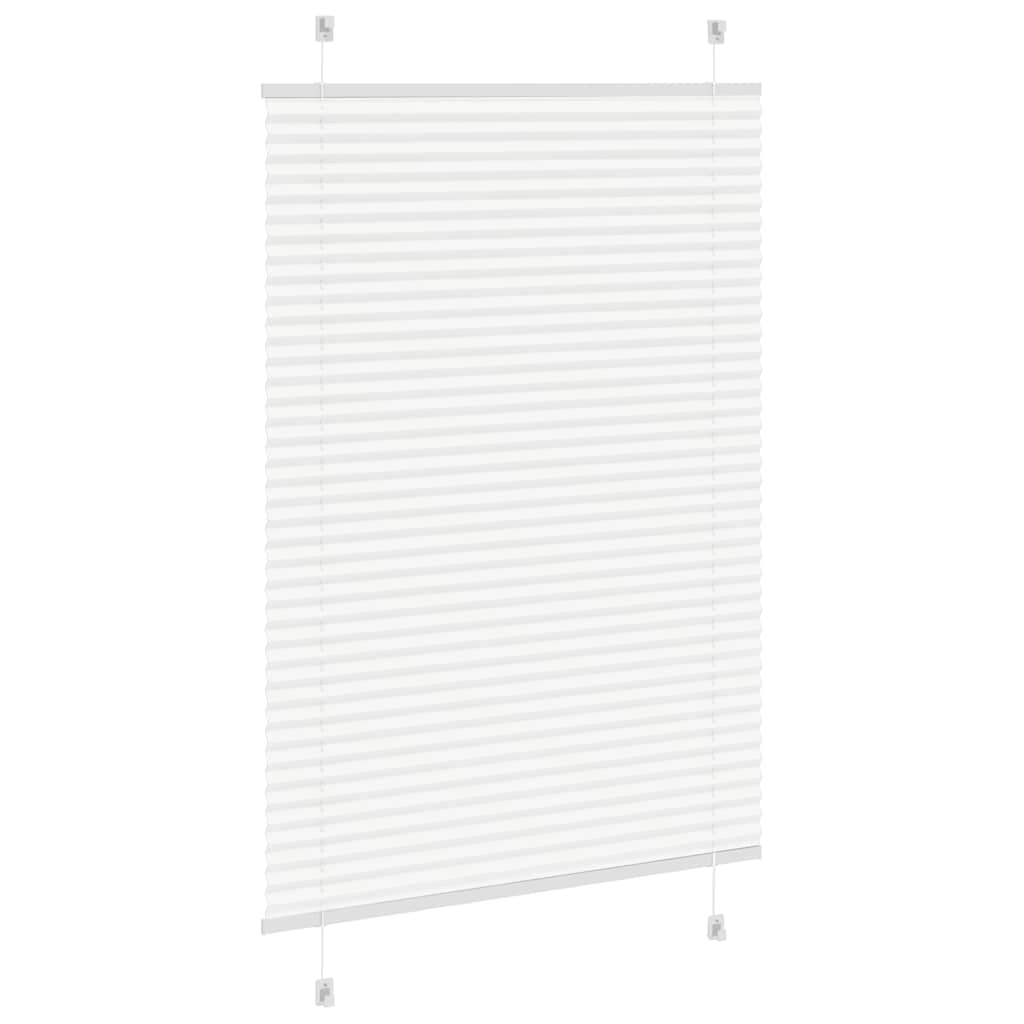 Plissé rolgordijn 100x150 cm stofbreedte 99,4cm polyester wit