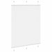 Plissé rolgordijn 105x150 cm stofbreedte 104,4cm polyester wit