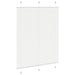 Plissé rolgordijn 105x150 cm stofbreedte 104,4cm polyester wit
