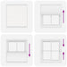 Plissé rolgordijn 115x150 cm stofbreedte 114,4cm polyester wit