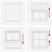 Plissé rolgordijn 120x150 cm stofbreedte 119,4cm polyester wit