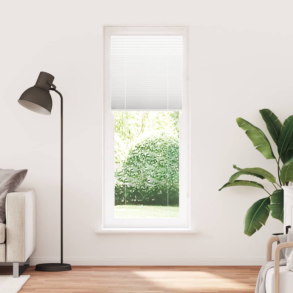 Plissé rolgordijn 75x200 cm stofbreedte 74,4 cm polyester wit