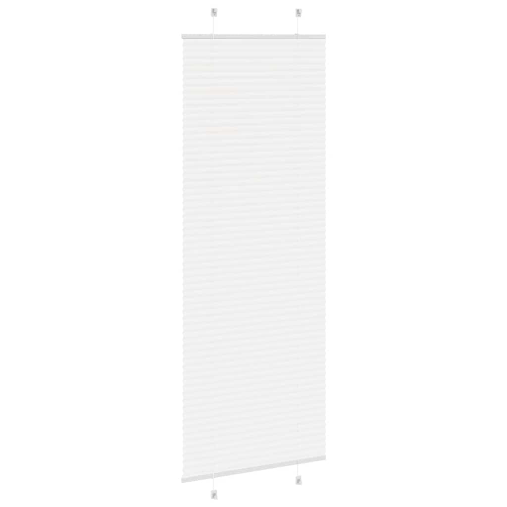Plissé rolgordijn 75x200 cm stofbreedte 74,4 cm polyester wit