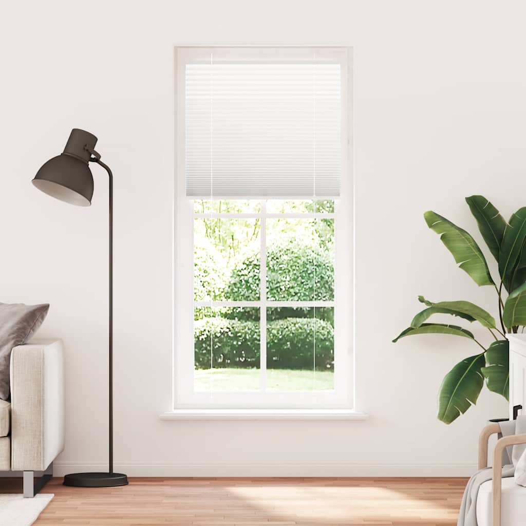 Plissé rolgordijn 85x200 cm stofbreedte 84,4 cm polyester wit