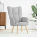 Relaxstoel stof wolk grijs