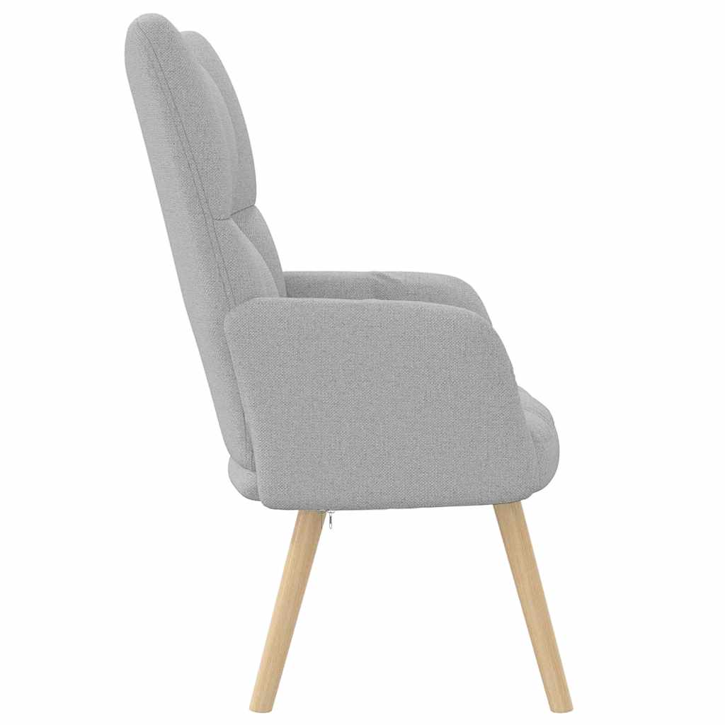 Relaxstoel stof wolk grijs