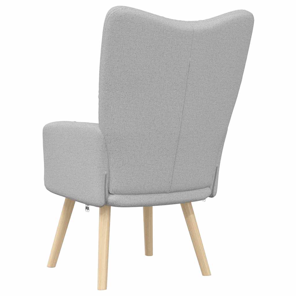 Relaxstoel stof wolk grijs