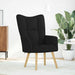 Relaxstoel stof zwart