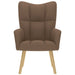Relaxstoel stof bruin