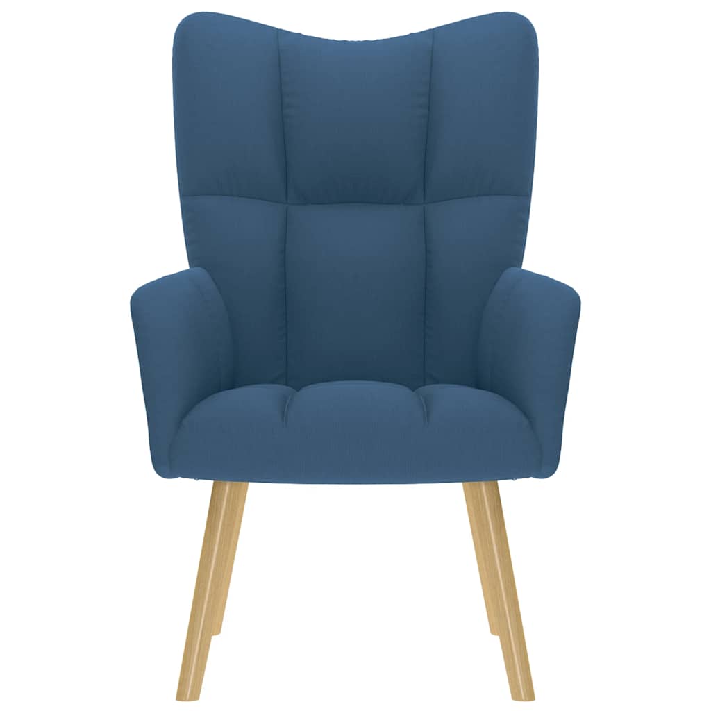 Relaxstoel stof blauw