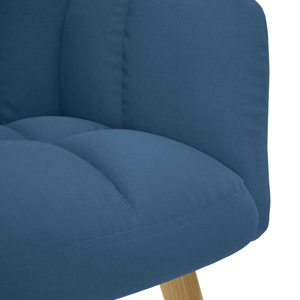 Relaxstoel stof blauw