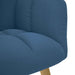 Relaxstoel stof blauw