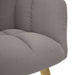 Relaxstoel met voetenbank stof taupe