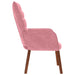 Relaxstoel fluweel roze