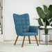 Relaxstoel fluweel blauw