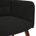 Relaxstoel met kruk zwart fluweel