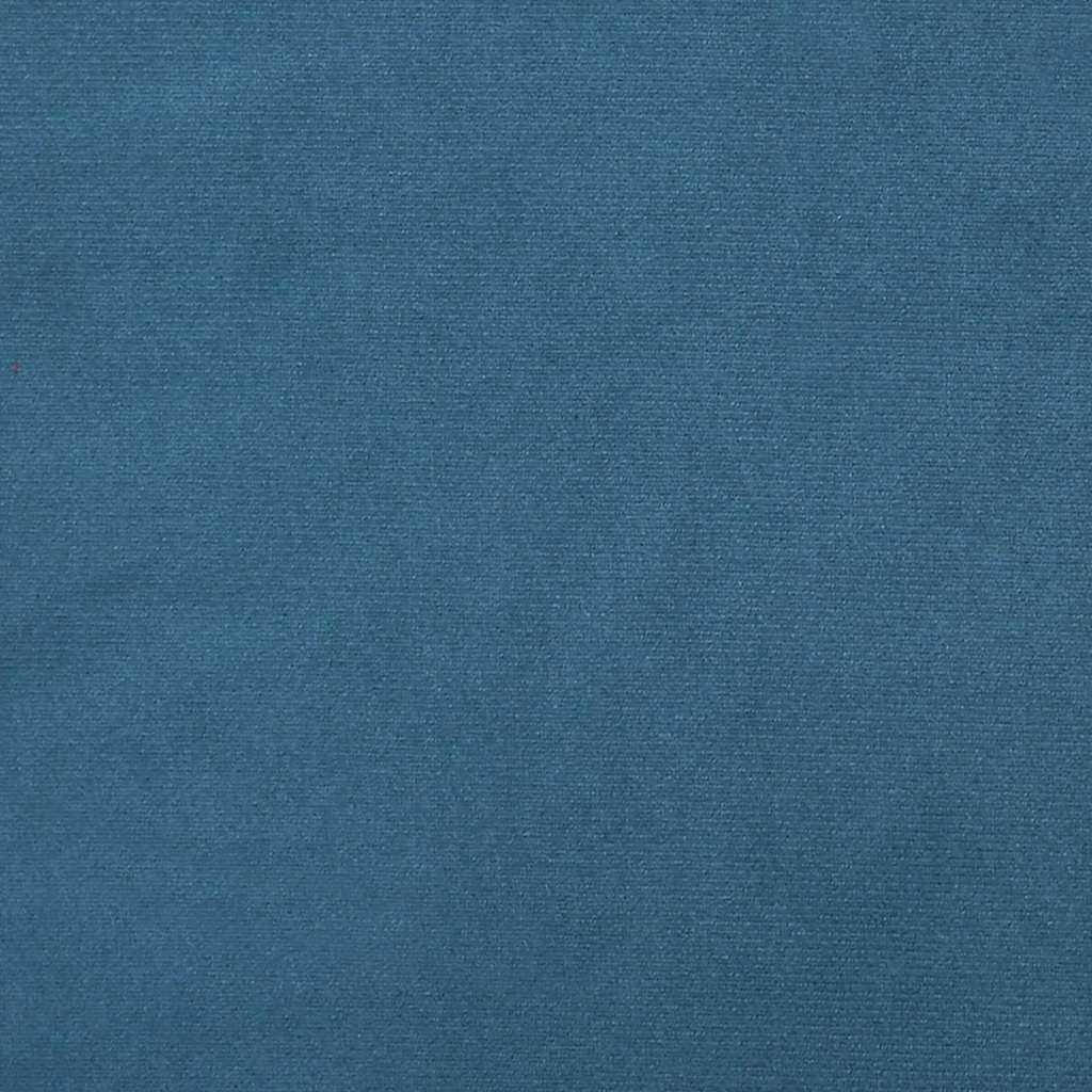 Relaxstoel met voetenbank fluweel blauw