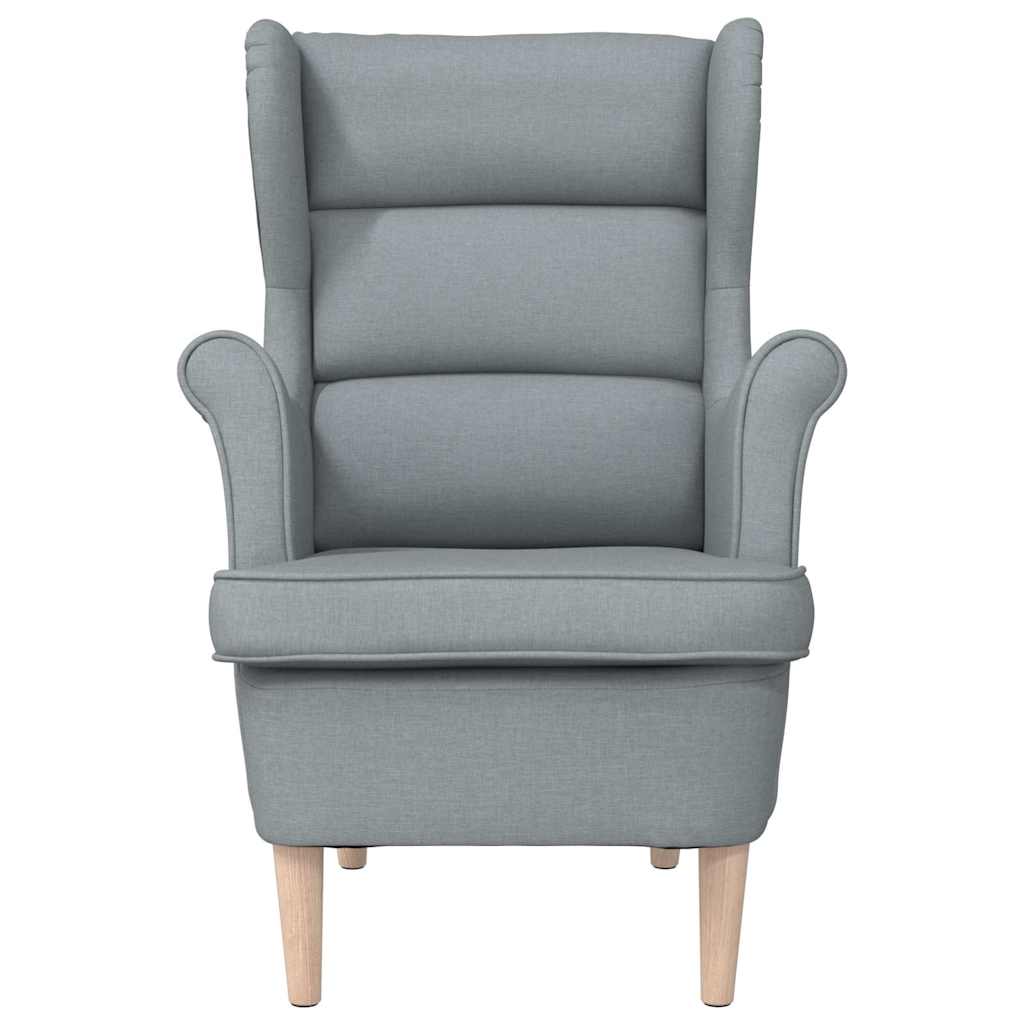 Fauteuil 74x84x100 cm stof lichtgrijs