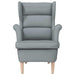 Fauteuil 74x84x100 cm stof lichtgrijs