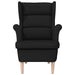 Fauteuil 74x84x100 cm stof zwart