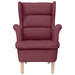 Fauteuil 74x84x100 cm stof wijnrood