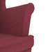 Fauteuil 74x84x100 cm stof wijnrood