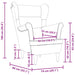 Fauteuil 74x84x100 cm stof donkerbruin