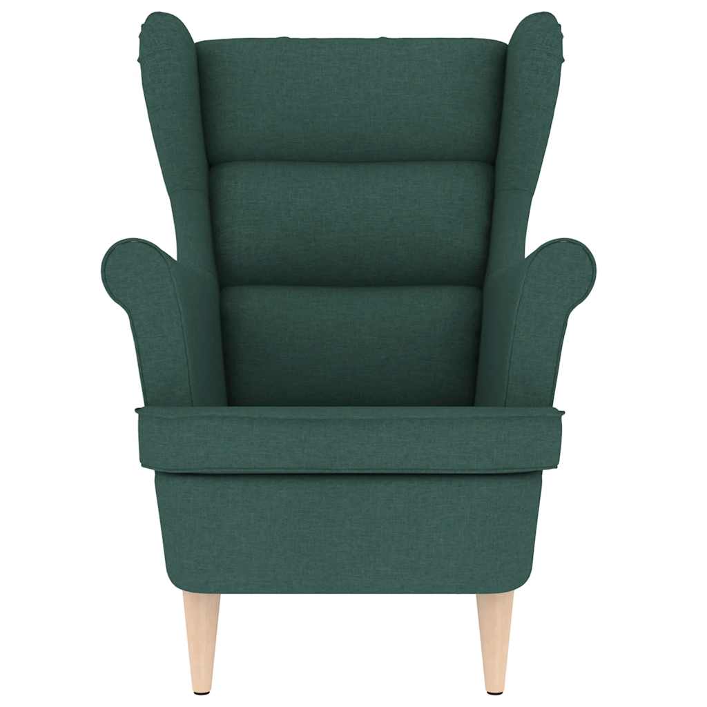 Fauteuil 74x84x100 cm stof donkergroen
