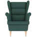 Fauteuil 74x84x100 cm stof donkergroen