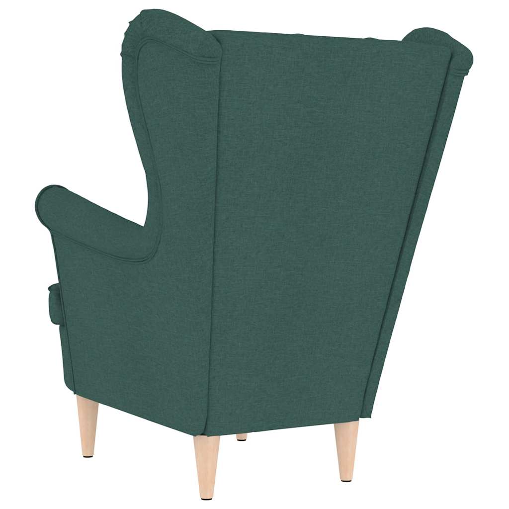 Fauteuil 74x84x100 cm stof donkergroen