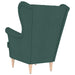 Fauteuil 74x84x100 cm stof donkergroen