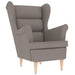 Fauteuil 74x84x100 cm stof taupe