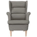 Fauteuil 74x84x100 cm stof taupe