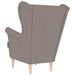 Fauteuil 74x84x100 cm stof taupe